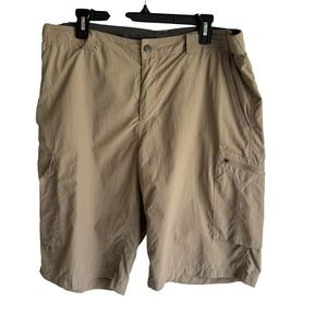 COLUMBIA Tan Silver‎ Ridge Mens Outdoor Cargo Shorts, 38